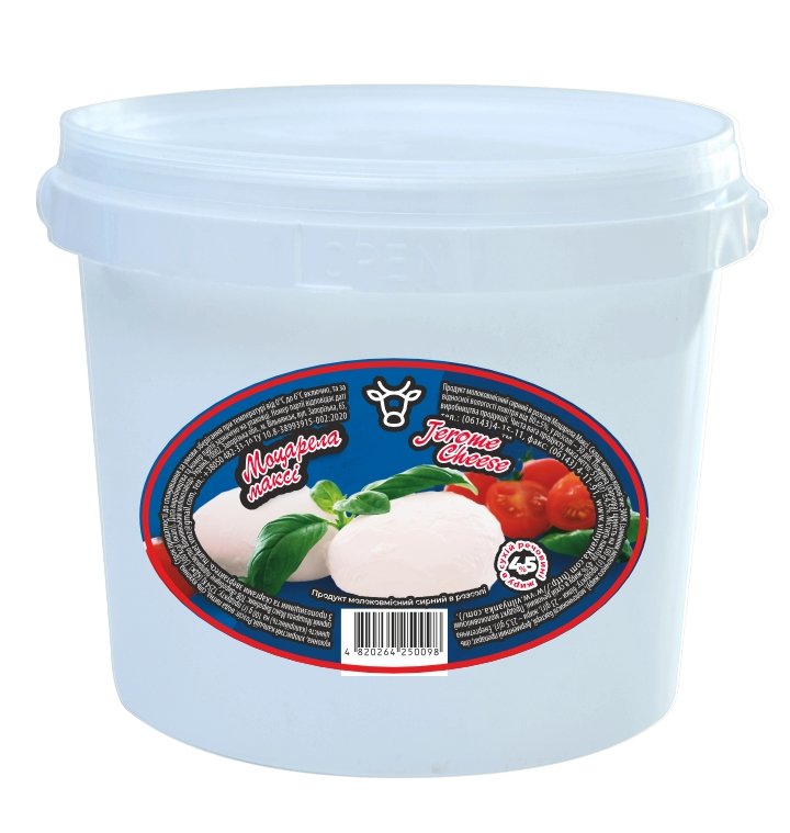 Моцарелла Максі в розсолі продукт молоковмісний сирний ТМ «Jerome Cheese» 510г