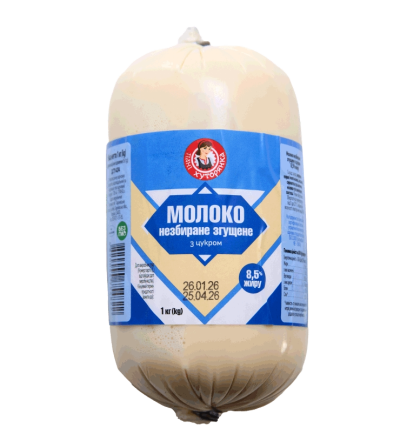 Молоко незбиране згущене